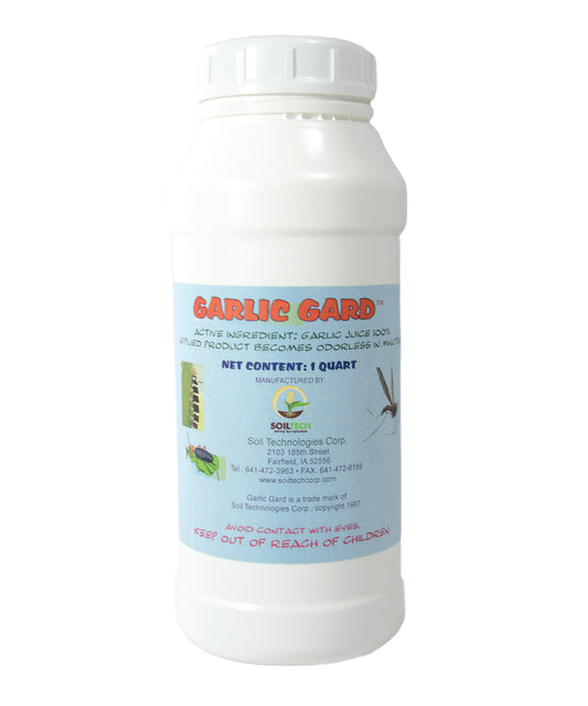 One quart of Garlic Gard. All natural, plant based solution to repel pests including insect pests and mammals.