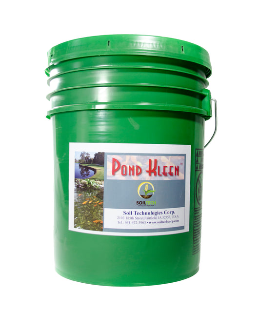 Bucket of Pond Kleen. Improve water clarity with enzymes.