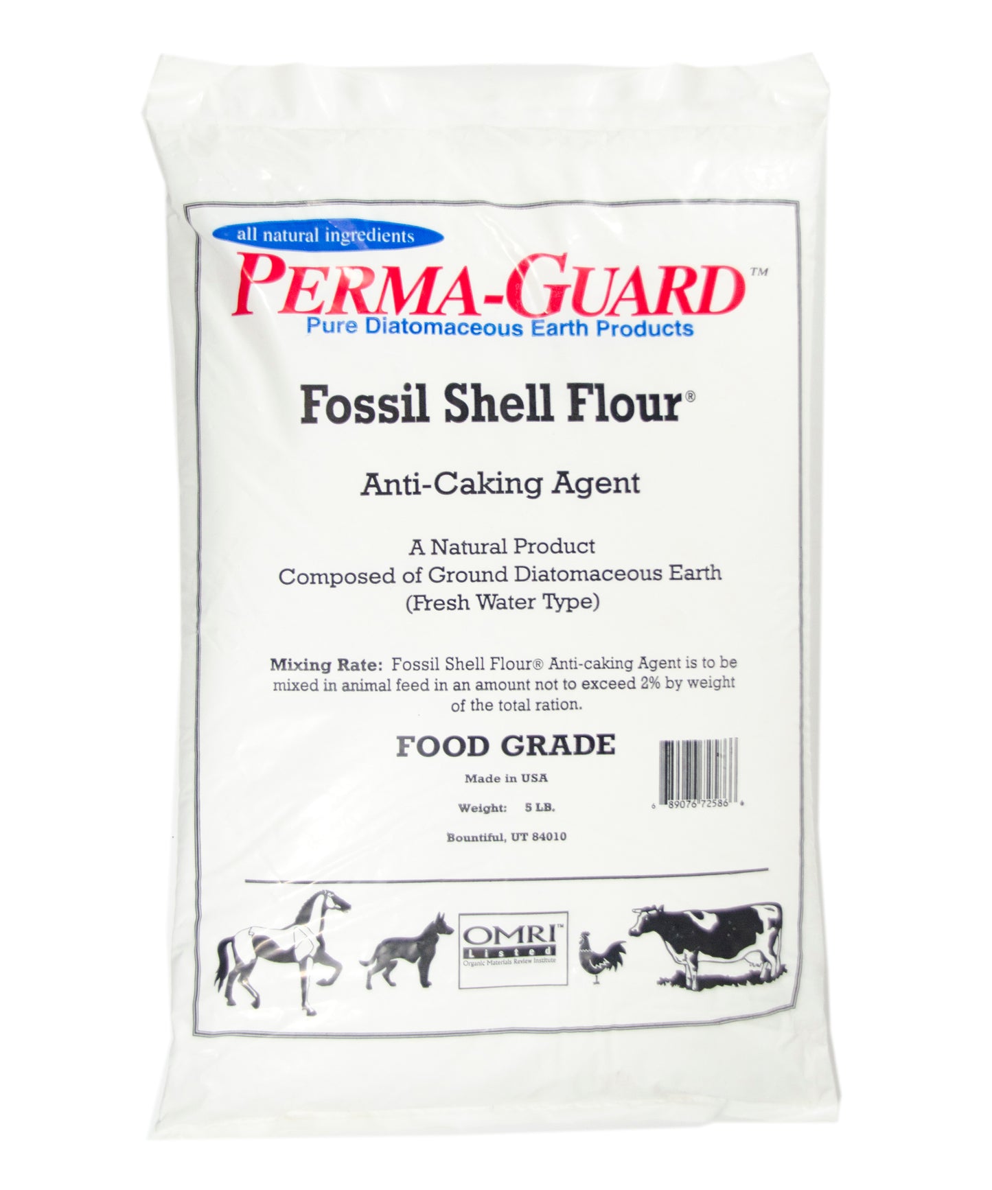 Perma Guard: Pure Diatomaceous Earth Products. Fossil Shell Flour. Anti-Caking agent. All natural product composed of ground diatomaceous earth (fresh water type) Food Grade
