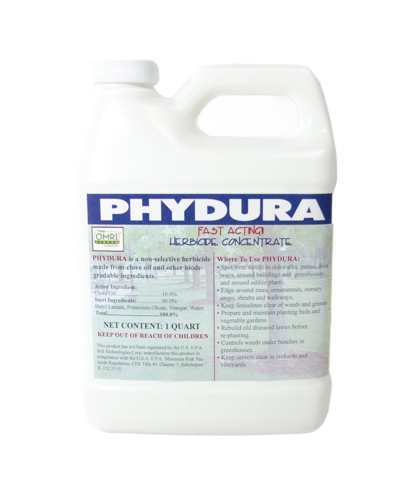 Phydura fast acting herbicide concentrate OMRI listed
