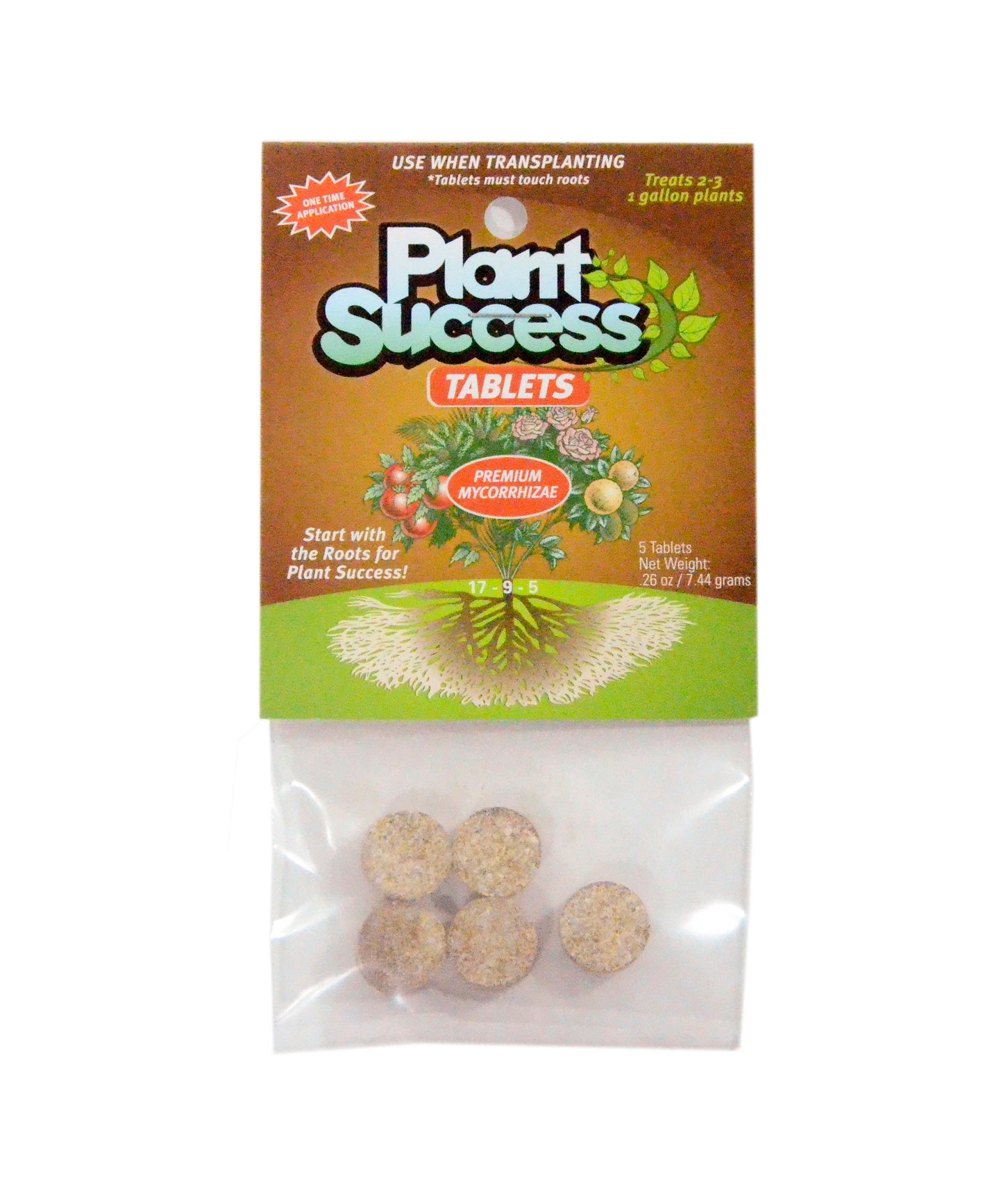 Plant Success tablets to help reduce transplant shock